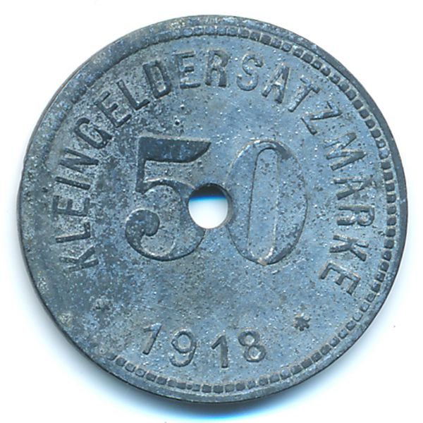 Хоф., 50 пфеннигов (1918 г.)