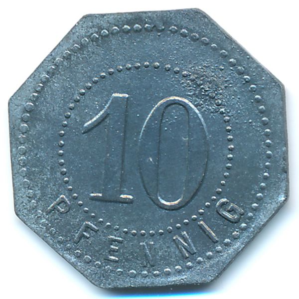 Хамборн., 10 пфеннигов (1917 г.)