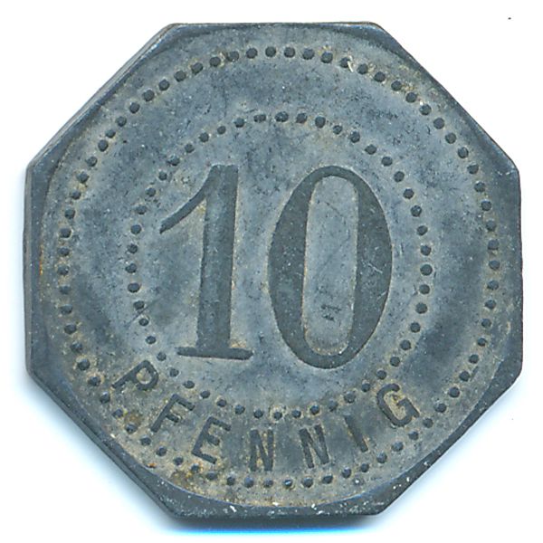 Хамборн., 10 пфеннигов (1917 г.)