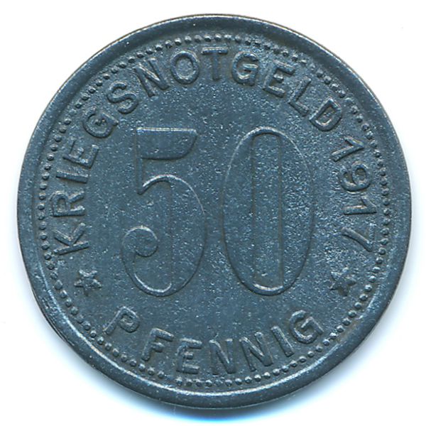 Гуммерсбах., 50 пфеннигов (1917 г.)