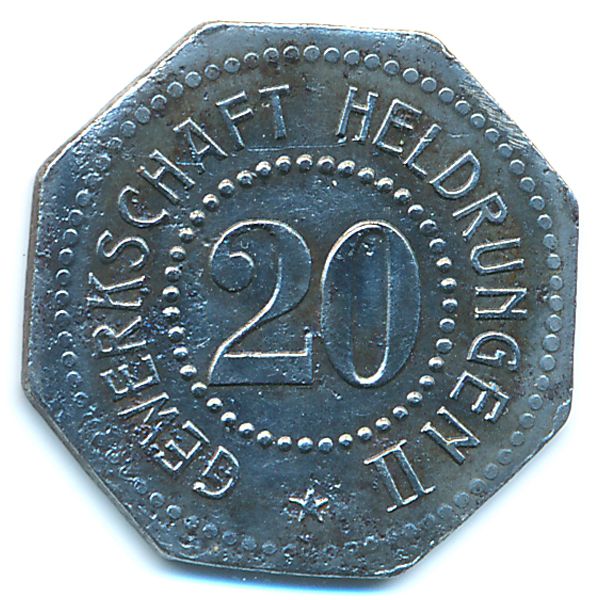 Хельдрунген., 20 пфеннигов