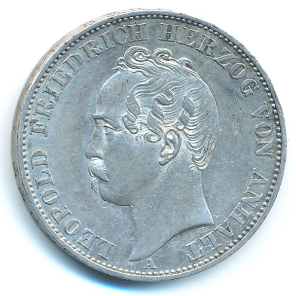 Анхальт-Дессау, 1 талер (1863 г.)