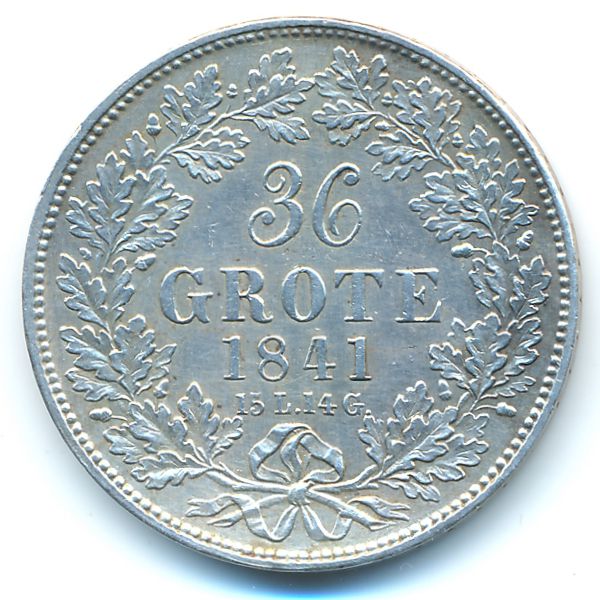 Бремен, 36 грот (1841 г.)