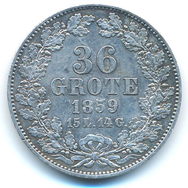 Бремен, 36 грот (1859 г.)