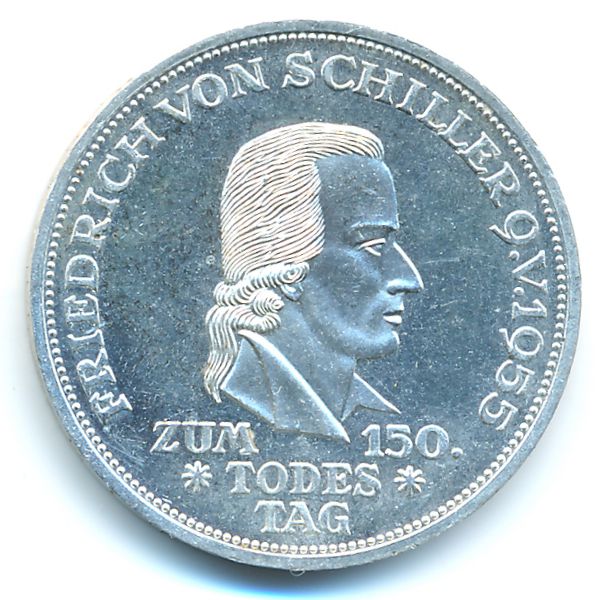 ФРГ, 5 марок (1955 г.)