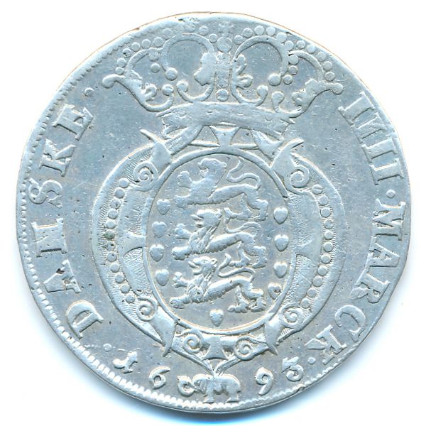 Дания, 4 марки (1693 г.)