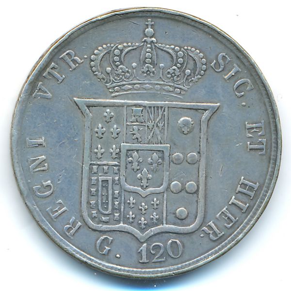 Неаполь и Сицилия, 120 гран (1859 г.)