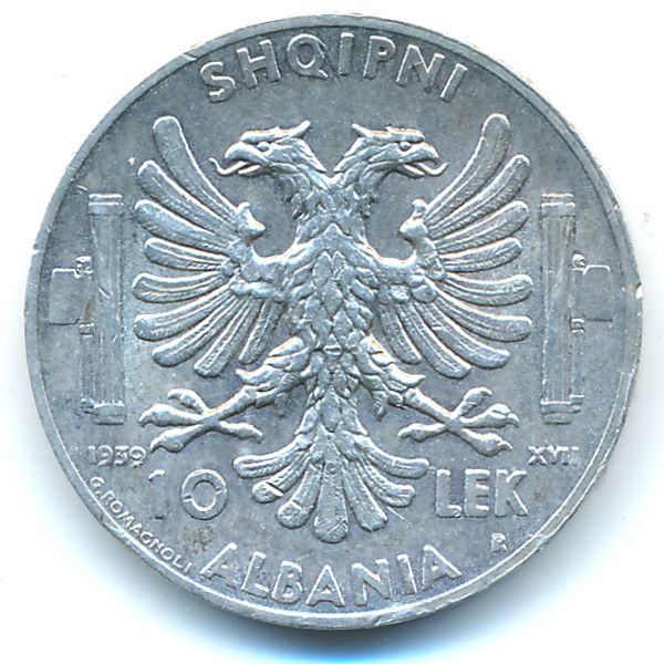 Албания, 10 лек (1939 г.)