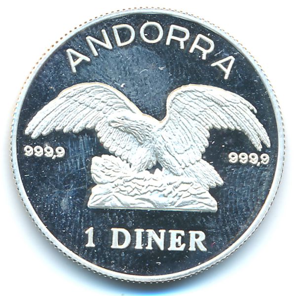 Андорра, 1 динер (1990 г.)