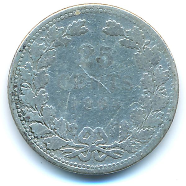Нидерланды, 25 центов (1904 г.)
