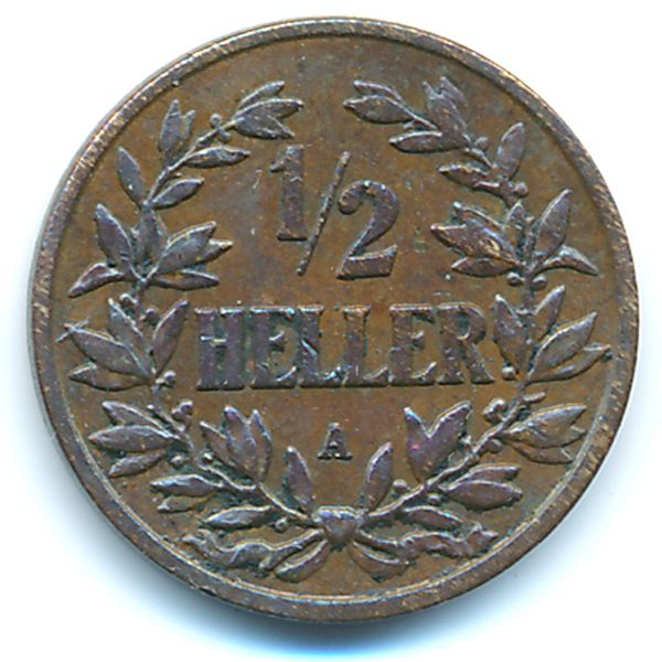 Немецкая Африка, 1/2 геллера (1904 г.)