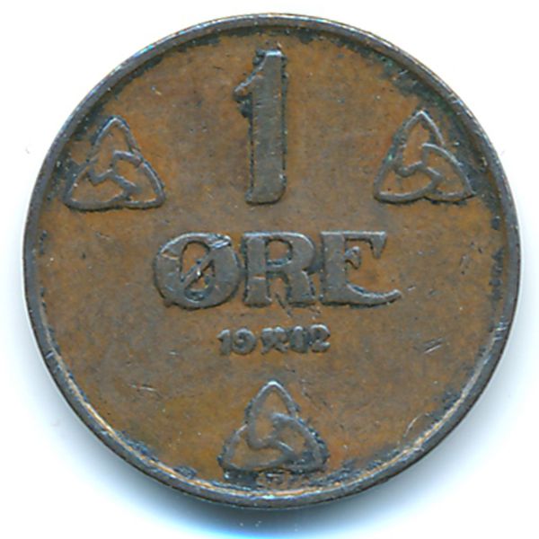 Норвегия, 1 эре (1912 г.)