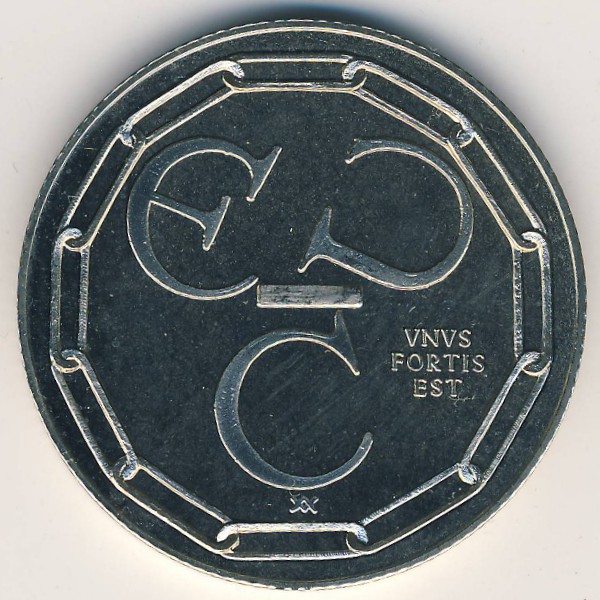 Нидерланды., 1 экю (1988 г.)