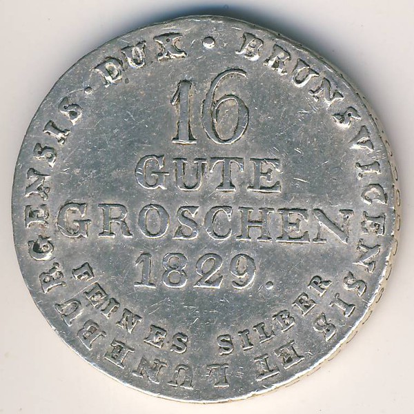 Ганновер, 16 гуте-грошей (1829 г.)