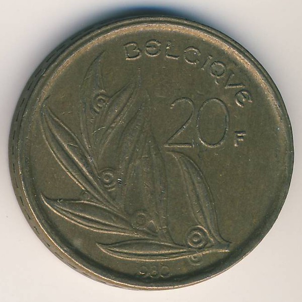 Бельгия, 20 франков (1980 г.)