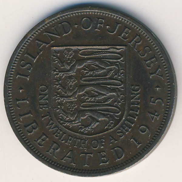 Джерси, 1/12 шиллинга (1945 г.)