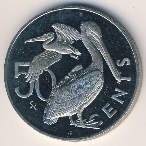 Виргинские острова, 50 центов (1973 г.)