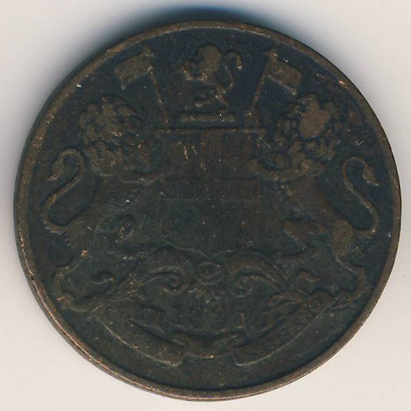 Британская Индия, 1/4 анны (1835 г.)
