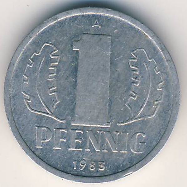 ГДР, 1 пфенниг (1983 г.)