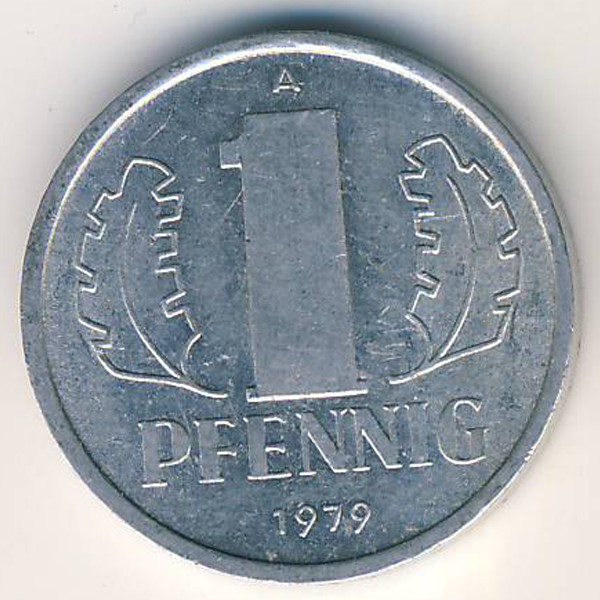ГДР, 1 пфенниг (1979 г.)