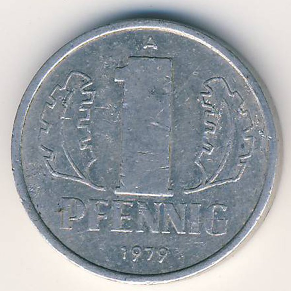 ГДР, 1 пфенниг (1979 г.)