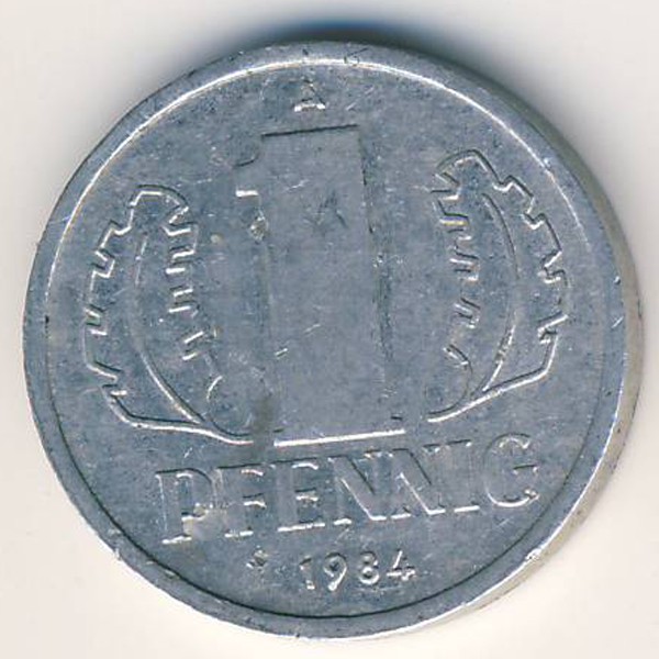 ГДР, 1 пфенниг (1984 г.)