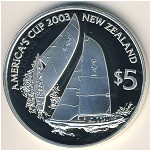 Новая Зеландия, 5 долларов (2002 г.)