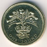 Great Britain, 1 pound, 1989