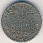 Bolivia, 5 centavos, 1893–1919