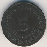 Oaxaca, 5 centavos, 1915