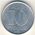German Democratic Republic, 10 pfennig, 1963–1990