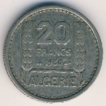 Algeria, 20 francs, 1949–1956