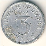 Biafra, 3 pence, 1969