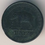 Ceylon, 1/192 rixdollar, 1802–1804