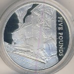 Гернси, 5 фунтов (2004 г.)
