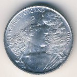 Vatican City, 2 lire, 1966