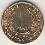 East Caribbean States, 1 cent, 1955–1965