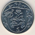 Isle of Man, 5 pence, 1985–1987