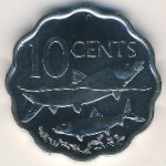 Bahamas, 10 cents, 2007–2016