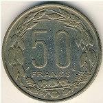Equatorial African States, 50 francs, 1961–1963