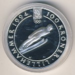 Norway, 100 kroner, 1992