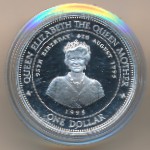 Barbados, 1 dollar, 1995
