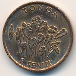 Tonga, 2 seniti, 1981–1996
