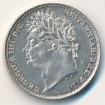 Великобритания, 6 пенсов (1821 г.)