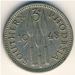 Southern Rhodesia, 3 pence, 1948–1952
