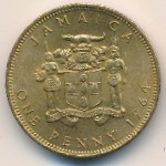 Jamaica, 1 penny, 1964–1967