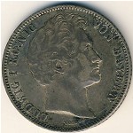 Bavaria, 1/2 gulden, 1838–1848