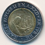 Vatican City, 500 lire, 2000