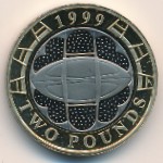 Великобритания, 2 фунта (1999 г.)