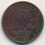 Liberia, 1 cent, 1896–1906